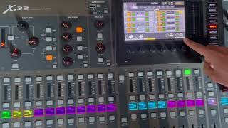 Behringer X32 insertar EQ Grafico