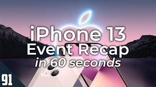 iPhone 13 Event Recap in 1 Minute (iPhone 13 Pro, iPad Mini, iPad, Apple Watch, & More!)