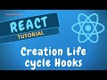 16. React component Creation Lifecycle ie, Constructor, componentDidMount, getDerivedStateFromProps