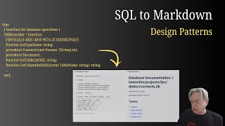 Document Your Database: Clean Code & Design Patterns with Modern Pascal