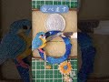 つまみ細工でカワセミさん作りました　 shorts 野鳥 カワセミ 翡翠 ハンドメイド つまみ細工