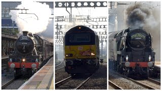 Railtour domination on the GWML with 45596 Bahamas, 67005 \u0026 34046 Braunton - 16.09.23