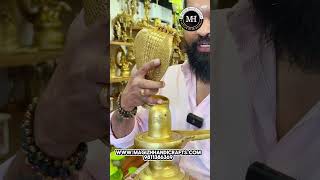 13 inches brass premium quality lord shiva lingam with snake | Chennai unique brass showroom