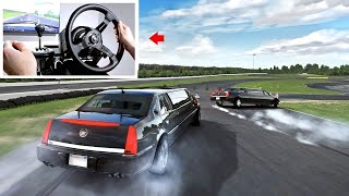 Drifting Presidential Limousine - Assetto Corsa Drift Gameplay PC w/Steering Wheel
