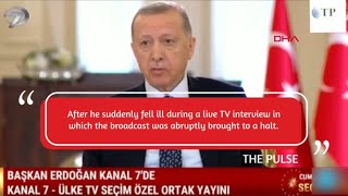 Breaking News: Turkish President Erdogan's Live TV Appearance Interrupted by Severe Stomach Flu?