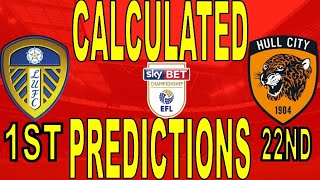 MY FINAL "CALCULATED" EFL CHAMPIONSHIP PREDICTIONS(WHO'S POMOTED?! WHO'S RELEGATED?)What do u think?
