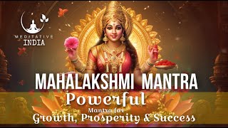 MAHALAKSHMI MANTRA 108 Times | for GROWTH, WEALTH, PROSPERITY & SUCCESS, Removes FINANCIAL BLOCKAGES