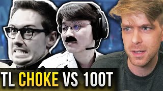 TL Bjergsen CHOKED vs 100 Thieves - The Blame Game