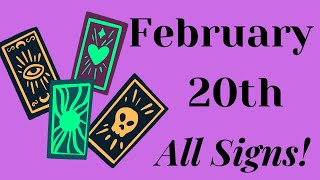 February 20th Something Happens Suddenly! 💫💥🎁 All Signs