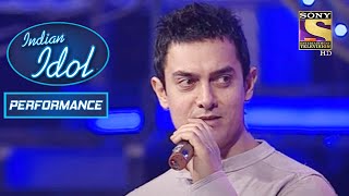 Amir Khan ने किया Contestant के साथ "Aati Kya Khandala" Song पे Perform | Indian Idol Season 5