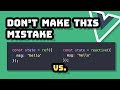 When to Use Ref vs. Reactive // Vue Tips