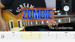 Zombie - The Cranberries - Guitar Instrumental Cover + Tab