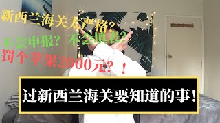 不会申报新西兰海关？提前要准备知道的这些事 避免犯错罚款 Things you need to know before entering New Zealand Custom