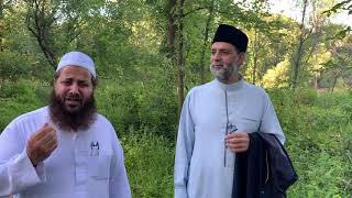 أول سورة [ الرحمن ] بصوت حسن صالح وحسن أبو نار في رحلة خلوية بين الأشجار