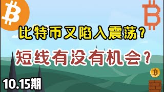 比特幣又陷入震蕩？短線有沒有機會？10.15比特幣，以太坊行情分析。