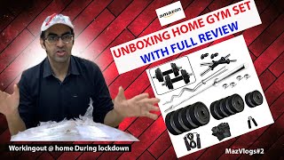 Home GYM set  Amazon 40Kg weight Unboxing and Full review| Home Gym Equipment at best price