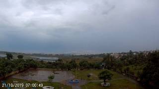 Time Lapse of Cloud movement towards Vandalur and Perungalathur Hills.