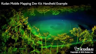 Kudan Mobile Mapping Dev Kit Example - Handheld - Forest \u0026 trees