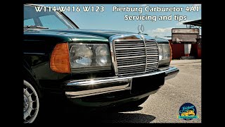 Mercedes Pierburg 4A1 Carburetor servicing & tips W114 W116 W123 250/280 | BMW Solex 4A1