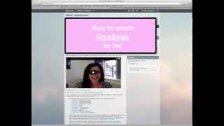How to make drop boxes (assignments) using Desire2Learn
