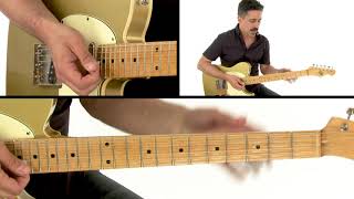 🎸 Texas Blues Guitar Lesson - Shuffle in A Comping - Corey Congilio