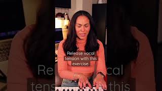 Release tension in your singing voice with this vocal exercise. Give it a try! See full vid. 💕😜