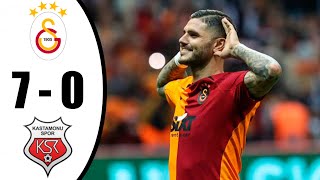 Galatasaray - Kastamonuspor 7-0 | Maç Özeti | SÜPER LİG 2022/2023