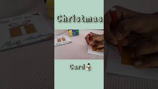 Easy Christmas card pt 2 #christmas #youtubeshorts #trending #art #diy #trendingshorts #diycrafts