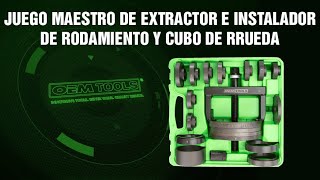 OEMTOOLS 47213 Juego Maestro de Extractor e Instalador de Rodamiento y Cubo de Rrueda