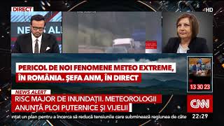 Pericol de noi fenomene extreme în România! Şefa ANM, anunţ de ultimă oră despre efectele ciclonului