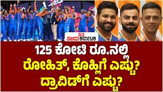 125 ಕೋಟಿ ರೂ. ಬಹುಮಾನದಲ್ಲಿ ವಿಶ್ವಕಪ್‌ ಗೆದ್ದ ರೋಹಿತ್‌, ಕೊಹ್ಲಿ, ದ್ರಾವಿಡ್‌ ಪಾಲು ಎಷ್ಟು? ಉಳಿದವರಿಗೆಷ್ಟು?