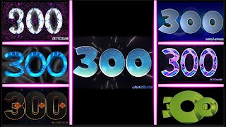 Countdown Numbers from 300 countdown timers with numbers from 300 to 1 or 0 Voice and sound effects