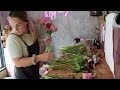 bouquet making on my flower farm mid august 🌸