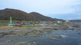 【ドローン空撮】千葉県館山市　漁港食堂だいぼ　ワンカット