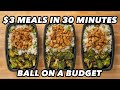 $3 Meals in 30 minutes - Jerk Chicken, Coconut rice & Peas