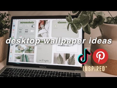 LAPTOP DESKTOP WALLPAPER IDEAS tiktok, macbook customization, background, aesthetic, canva tutorial