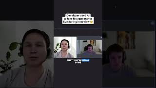 This developer used AI to fake his appearance live during interview 😵💫