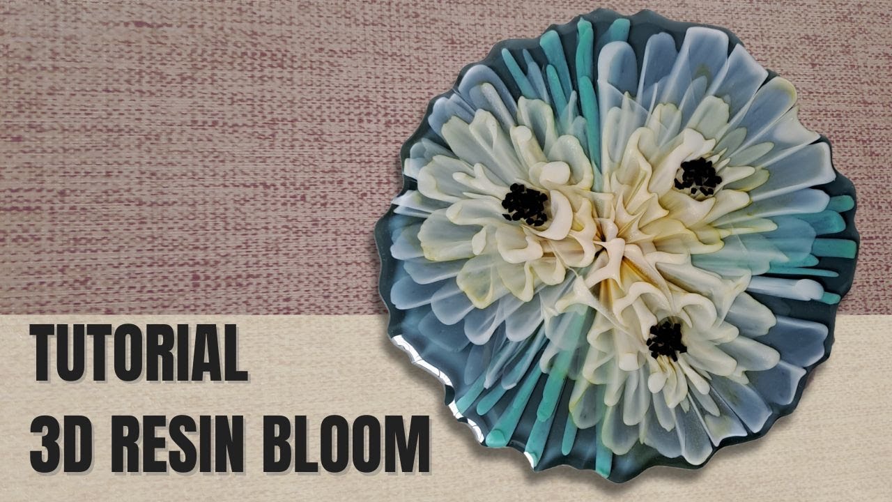 Three Blooms In One Coaster 3d Resin Flower Bloom Tutorial Youtube