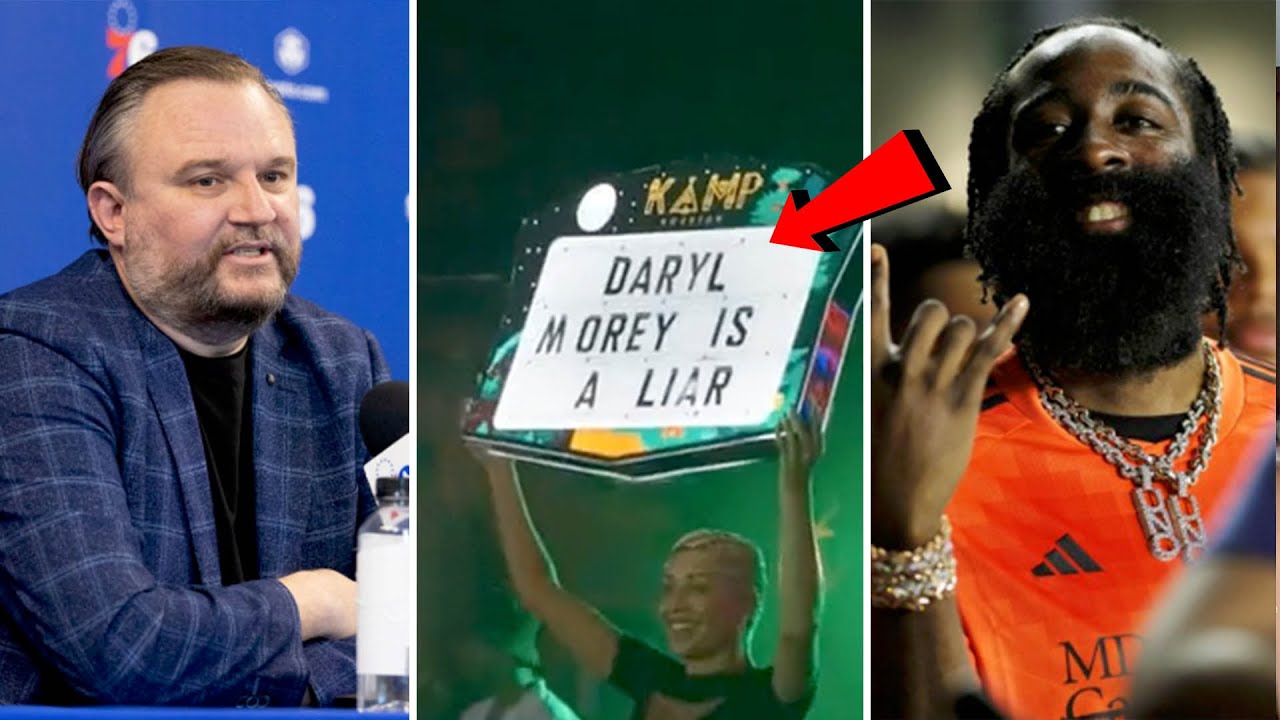 James Harden TROLLS Daryl Morey! Harden NO SHOW At Sixers Media Day ...