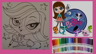 LPS Coloring - Zoe Trent Littlest Pet Shop - Coloring with Markers - Speed Coloring - Color Smiles