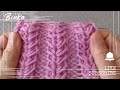 english how to knit the spikelet rib pattern