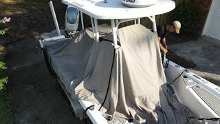 Installing Factory Cover on Sea Pro 248