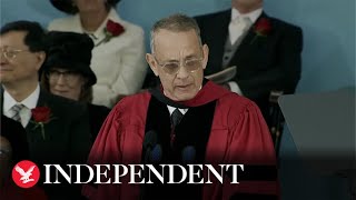 Tom Hanks gives speech on the 'truth' to Harvard graduates