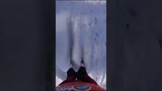 BACKYARD SKIING #fypシ゚ #viralvideo #skiiing #ski #snow #shorts