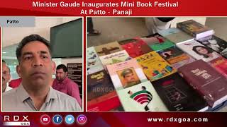 Minister Gaude Inaugurates Mini Book Festival At Patto-Panaji