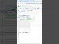 🕒 Auto Timestamp in Google Sheets #shorts