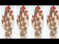 beginner best mehandi design #easy mehndi #back hand mehndi #beautiful mehndi#arabic mehandi####