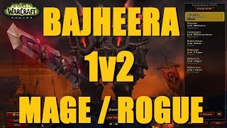 Bajheera - ARMS WARRIOR 1v2 vs MAGE/ROGUE - WoW 7.3 Legion Rank 1 Warrior PvP