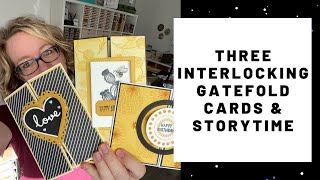 3 Interlocking Gatefold Card Ideas with 1 Color Combo & STORYTIME