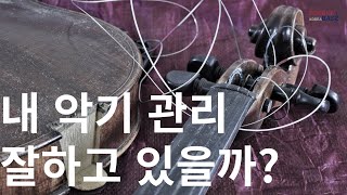 콘트라베이스 악기 관리 ?